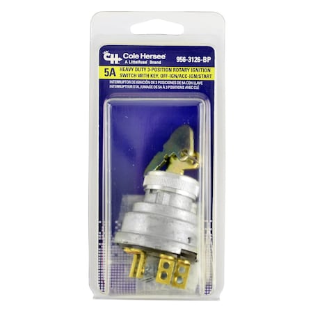 Cole Hersee Ignition Switch, 956-3126-BP 956-3126-BP